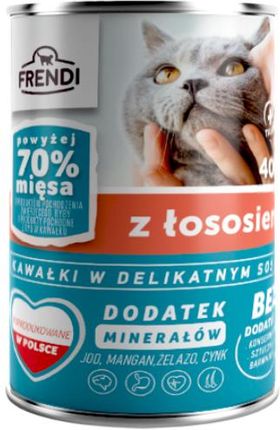 Frendi Mokra Karma Dla Kota Kawałki W Sosie Z Łososiem 24X400G - zdjęcie 2