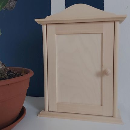 Vilcy Szafka Na Klucze Do Przedpokoju Drewniana Wisząca S Krzynka Surowa - zdjęcie 3