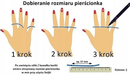 Md Przeplatany Pierścionek X Kamienie 18 | 57 Mm - zdjęcie 2