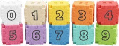 Marioinex Waffle Mini EDU Kostki matematyczne 60 MATEMATYKA Przedszkolaka - zdjęcie 3