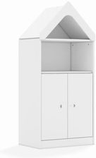 Entelo Regał Blox Base 70 3P 2F2 z daszkiem 706x466x1575 korpus biały/2x front biały (BOX3P2R2F2DWW)