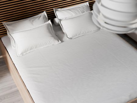 Łóżko BELLA 160x200 cm dąb sonoma Ze stelażem listwowym rolowanym Materac Somnia 17 POSBEL160SON5 - zdjęcie 2