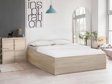 Łóżko BELLA 160x200 cm dąb sonoma Ze stelażem listwowym rolowanym Materac Somnia 17 POSBEL160SON5 - zdjęcie 4