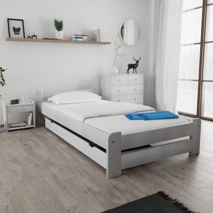 Łóżko Emily 90x200 cm białe Bez stelaża Materac Somnia 17 POSEMI90BIL2 - zdjęcie 3