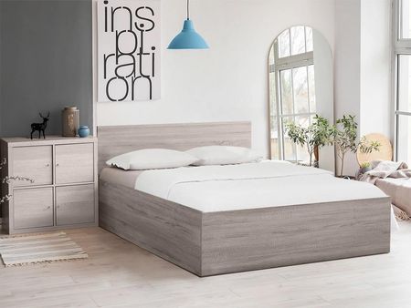 Łóżko SOFIA 90x200 cm dąb truflowy Ze stelażem listwowym rolowanym Materac Somnia 17 POSSOF90LAN5 - zdjęcie 4