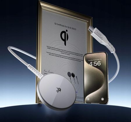 Esr Halolock Qi2 Mini Magnetic Magsafe 15W Srebrny - zdjęcie 2