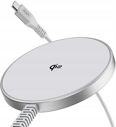 Esr Halolock Qi2 Mini Magnetic Magsafe 15W Srebrny - zdjęcie 4