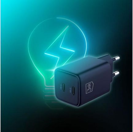 3Mk Hyper Charger Pd 45W Kabel Usb C Czarny - zdjęcie 2