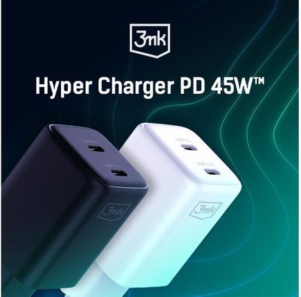 3Mk Hyper Charger Pd 45W Kabel Usb C Biały - zdjęcie 2