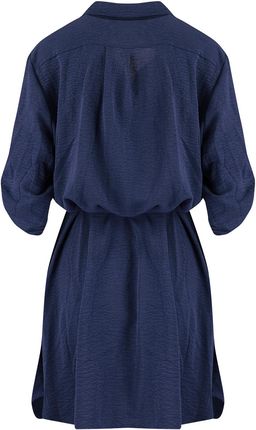 Sukienka szmizjerka basic tunika midi plus size MARIBEL - zdjęcie 3