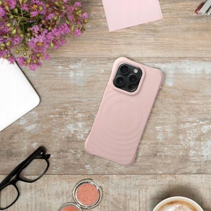 Partner Silicone Zephyr Mag Cover Kompatybilny Z Magsafe Do Iphone 15 Plus Różowy - zdjęcie 5