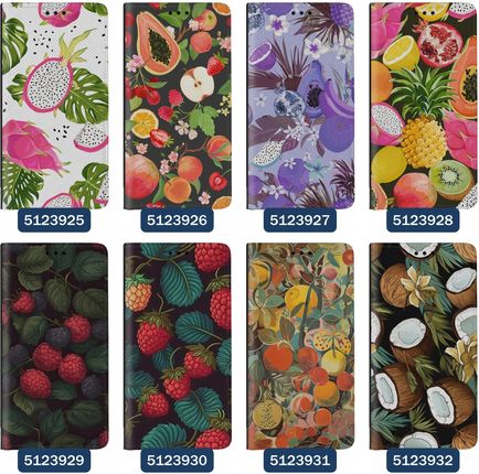 Superetui Etui Z Klapką Do Samsung Galaxy S23 Owoce Jabłko Papaja Kiwi Ananas - zdjęcie 6