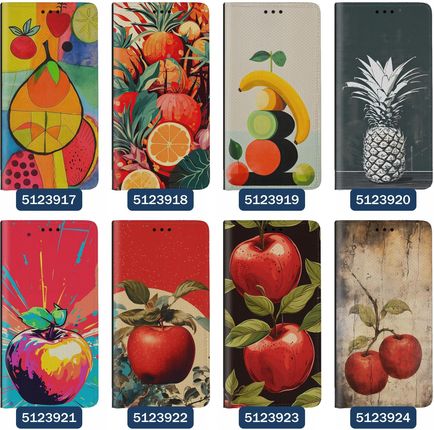 Superetui Etui Z Klapką Do Samsung Galaxy S23 Owoce Jabłko Papaja Kiwi Ananas - zdjęcie 4