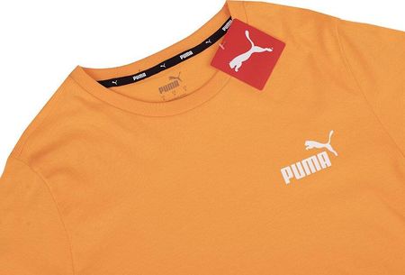 Koszulka męska Puma ESS Small Logo Tee pomarańczowa 586669 58 - zdjęcie 3