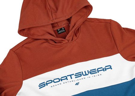 Bluza męska 4F M1032 brąz 4FWSS24TSWSM1032 81S - zdjęcie 2