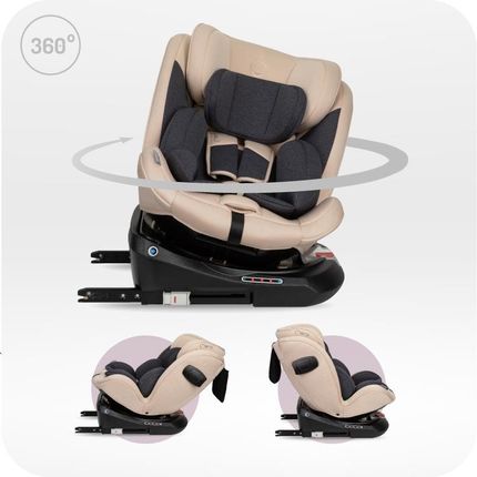 Momi 360 I-Size 0-36Kg Emi Beżowy Isofix Top Tether - zdjęcie 6