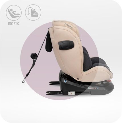 Momi 360 I-Size 0-36Kg Emi Beżowy Isofix Top Tether - zdjęcie 4