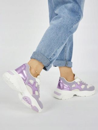 Sneakersy damskie fioletowe 36 - zdjęcie 2