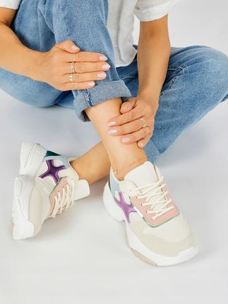 Sneakersy damskie wielokolorowe 41 - zdjęcie 2