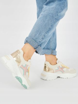 Sneakersy damskie złote 38 - zdjęcie 3