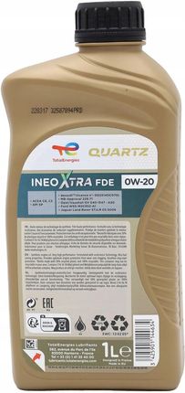 Total Quartz Ineo Xtra Fde 0W20 1l - zdjęcie 3