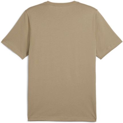 Koszulka męska Puma ESS+ 2 COL LOGO beżowa 58675966 - zdjęcie 2