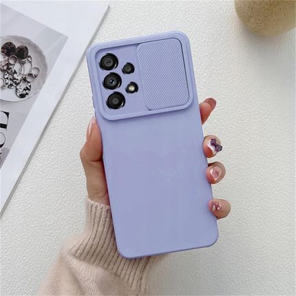 Itel Etui Do Samsung A53 5G Silikonowe Ochrona Aparatu Slide Case Slim Szkło - zdjęcie 4