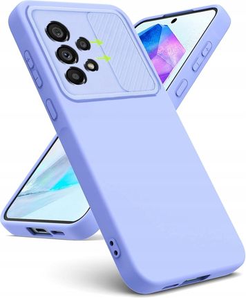 Itel Etui Do Samsung A53 5G Silikonowe Ochrona Aparatu Slide Case Slim Szkło - zdjęcie 2
