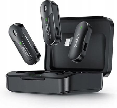 Yesido Mikrofon Krawatowy Odbiornik Usb C Etui Do Samsung Sony Xiaomi Oppo - zdjęcie 3