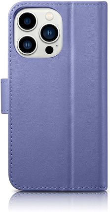Icarer 2W1 Etui Skórzany Pokrowiec Z Klapką Iphone 14 Pro Anti Rfid Wallet Case Jasnofioletowy - zdjęcie 6