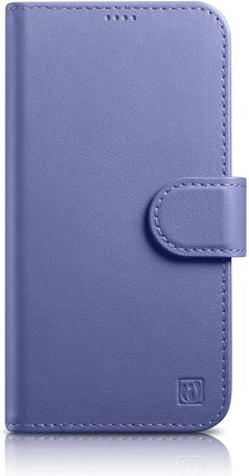 Icarer 2W1 Etui Skórzany Pokrowiec Z Klapką Iphone 14 Pro Anti Rfid Wallet Case Jasnofioletowy - zdjęcie 3