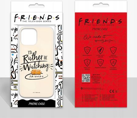 Ert Group Etui Do Apple Iphone 15 Pro Max Friends 012 Nadruk Pełny Beżowy - zdjęcie 2
