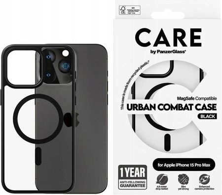 Panzerglass Etui Urban Combat Case Iphone 15 Pro Max 6 7 Magsafe Czarny - zdjęcie 3