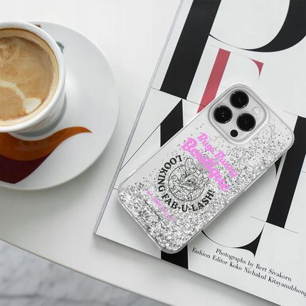Ert Group Etui Do Apple Iphone 15 Pro Max Lola 011 Looney Tunes Płynny Brokat Srebrny - zdjęcie 3