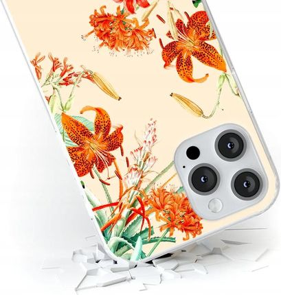 Babaco Etui Do Apple Iphone 14 Pro Max Kwiaty 057 Nadruk Pełny Beżowy - zdjęcie 3