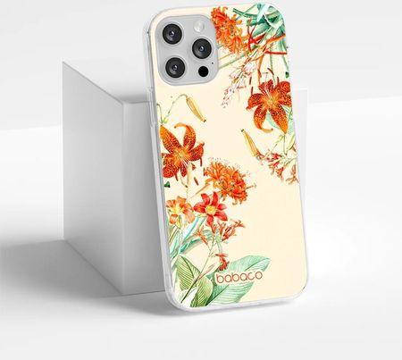 Babaco Etui Do Apple Iphone 14 Pro Max Kwiaty 057 Nadruk Pełny Beżowy - zdjęcie 5