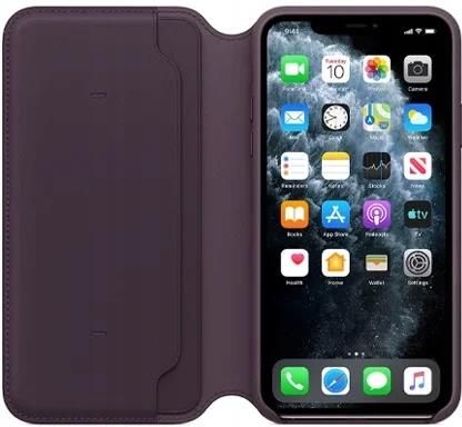 Apple Oryginalne Etui Leather Folio Iphone 11 Pro Max Case Oberżyna - zdjęcie 4