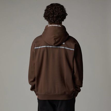 Bluza z kapturem męska The North Face ZUMU OVERSIZE brązowa NF0A89FJ1OI - zdjęcie 2