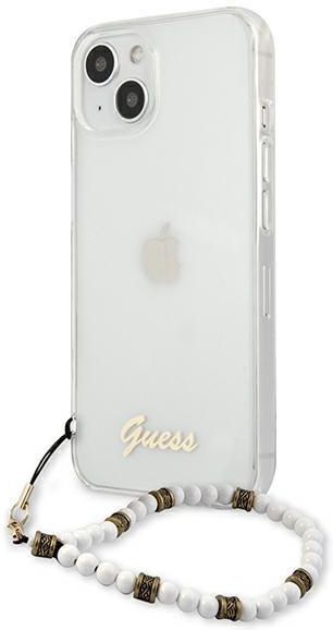 Icableseu Guess Guhcp13Mkpswh Iphone 13 6 1 Transparent Hardcase White