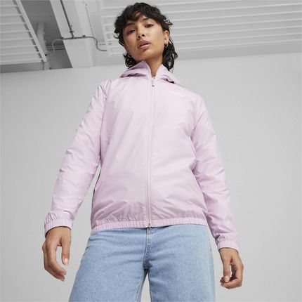 Kurtka z kapturem damska Puma ESS SOLID WINDBREAKER fioletowa 84749462 - zdjęcie 2