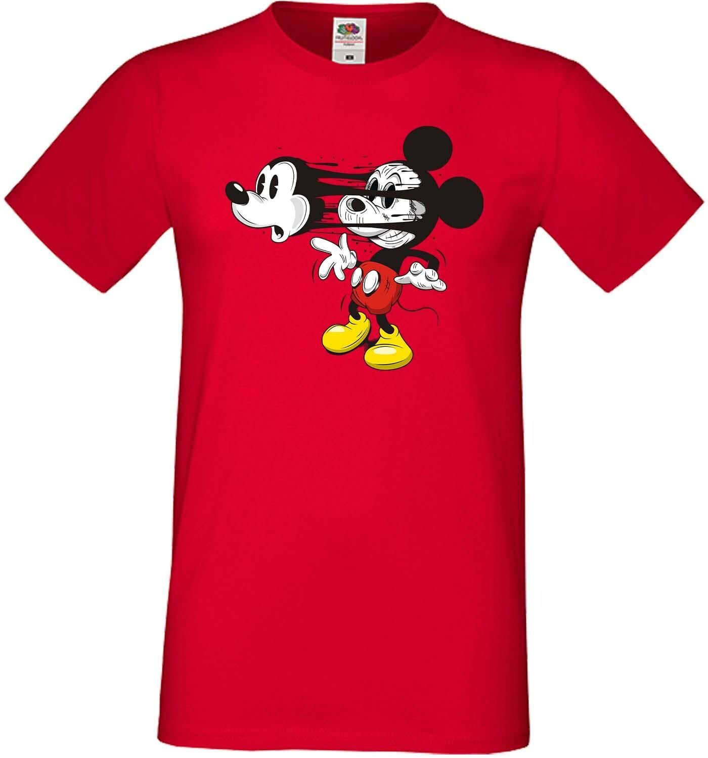 Mousemask męska koszulka Mickey Minnie Mouse Disney Castle Man M