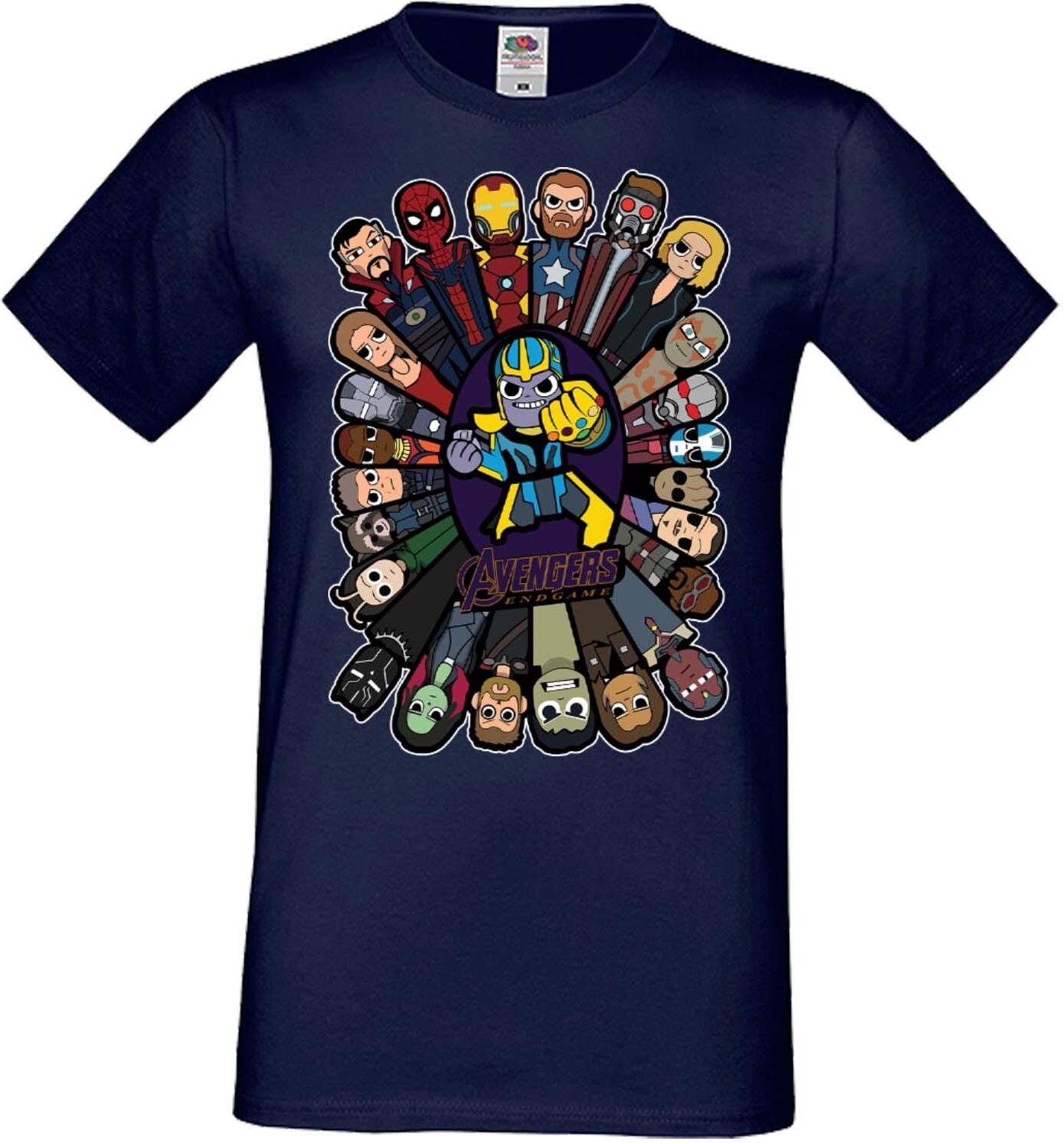 Endgame męska koszulka Marvel Comics Avengers Man XL Ciemnoniebieski