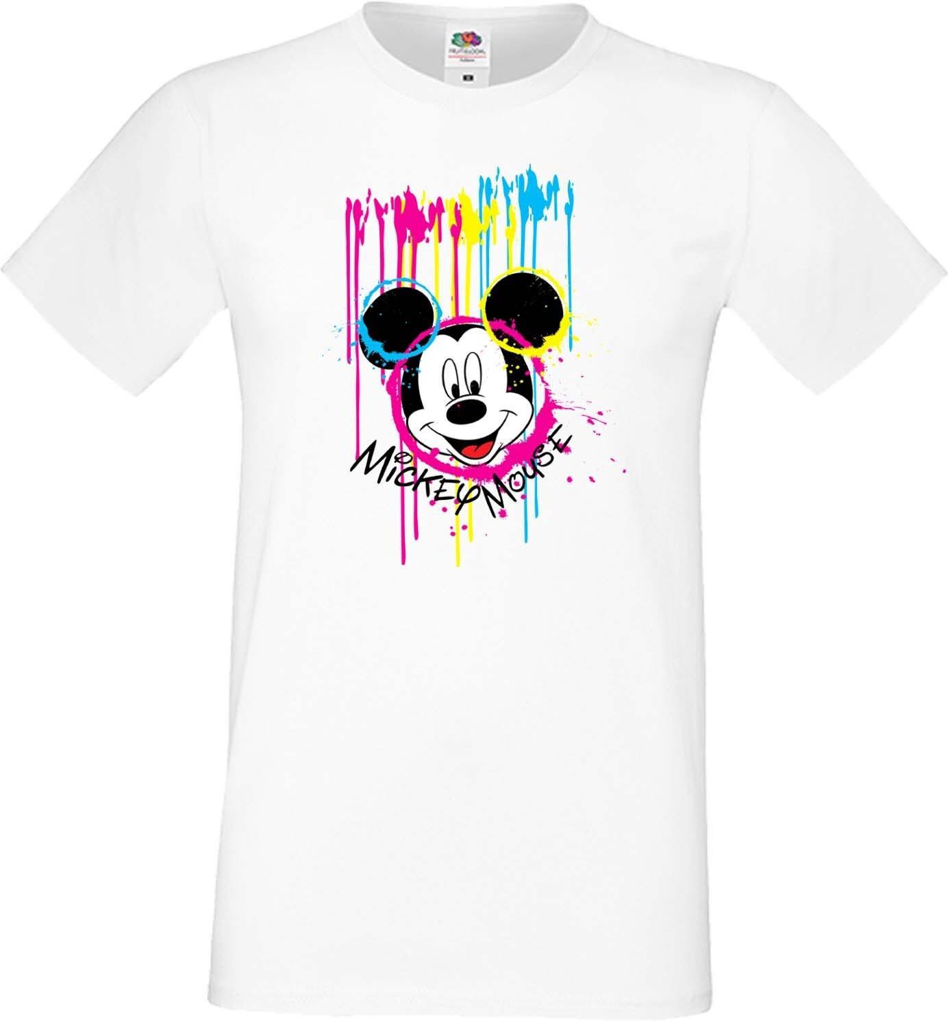 Painting męska koszulka Mickey Minnie Mouse Disney Castle Man M