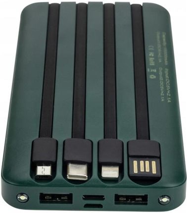 Powerbank 10000 mAh POWER BANK z latarką lightning, microUSB, USB-C, USB BL - zdjęcie 2