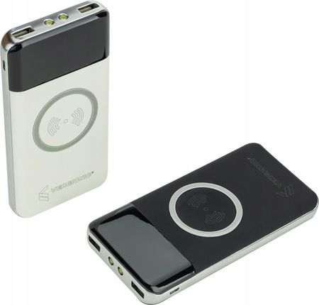 POWERBANK INDUKCYJNY 10 000 mAh POWER BANK 2x USB LATARKA - zdjęcie 3