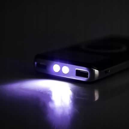 POWERBANK INDUKCYJNY 10 000 mAh POWER BANK 2x USB LATARKA - zdjęcie 4
