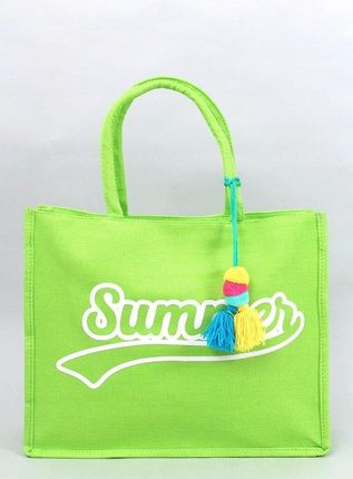 Torba damska plażowa SUMMERS ZIELONA uniwersalny - zdjęcie 2