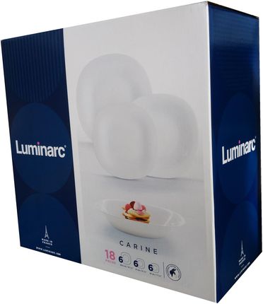Luminarc serwis obiadowy Carine biały 6os 18el 5763 - zdjęcie 4