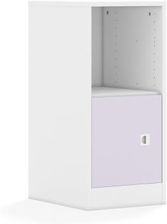 Entelo Regał Blox Colours 40 2P 1F1 363x466x813 korpus biały/1x front pastelowy fioletowy