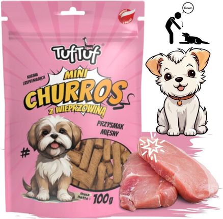 Bult Tuf Tuf Mini Churros Z Wieprzowiną Dla Psa 100G - zdjęcie 5